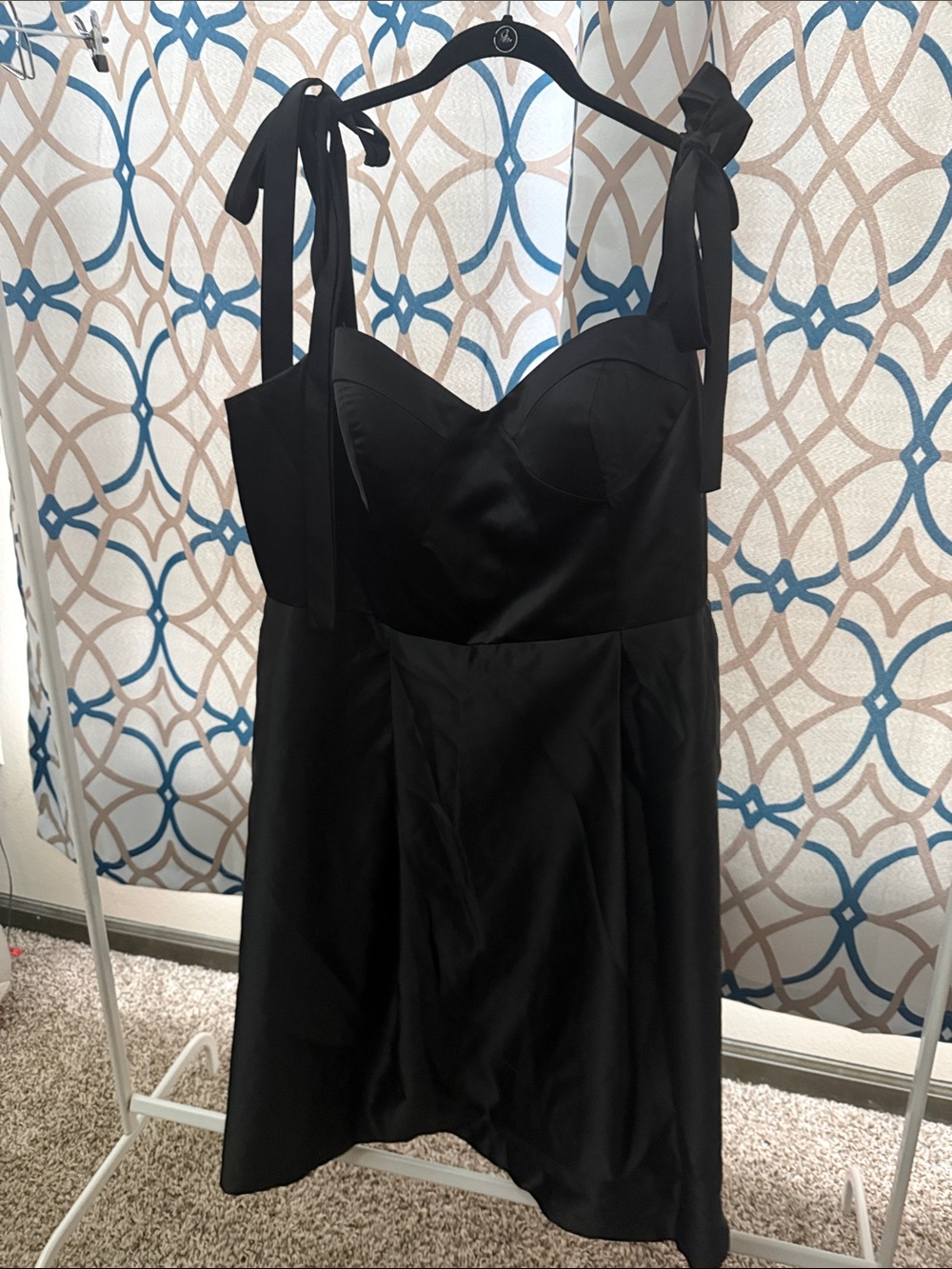 Black satin pinup dress 3X